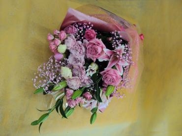 ピンクの花束｜「花茂」　（愛知県みよし市の花キューピット加盟店 花屋）のブログ